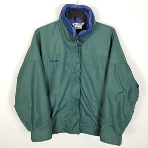 VTG Columbia Women Bugaboo 3 in 1 Winter Jacket Ski Size XL Green Blue